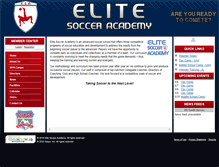 Tablet Screenshot of elitesocceracademy.com